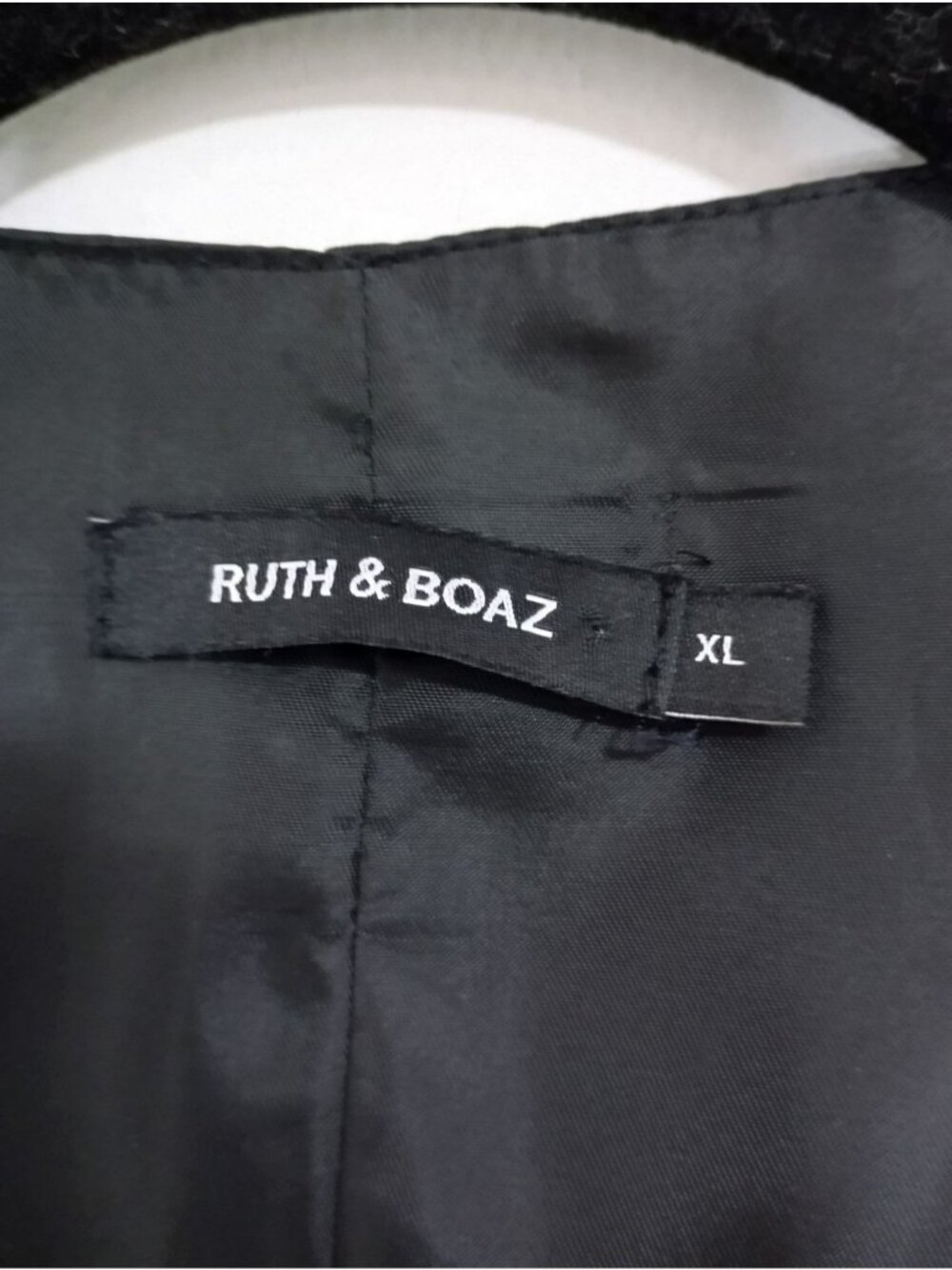 Ruth & Boaz Gray Tweed Formal Vest XL Wool Blend Adjustable Back Strap - Picture 2 of 9